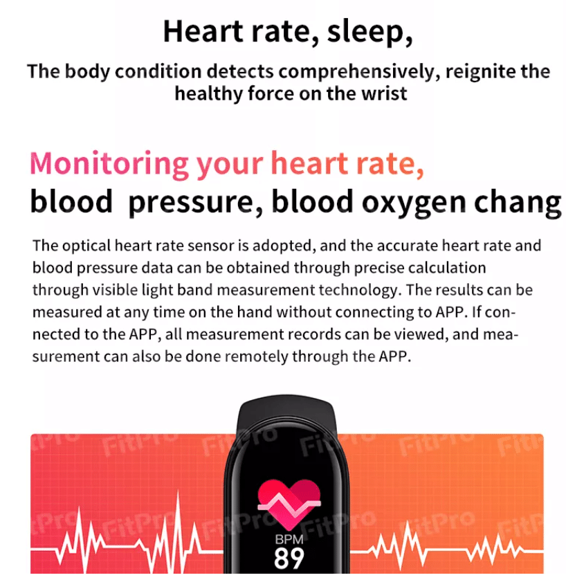 Smartwatch - mit Puls- und Blutdruckmessgerät | Karnz