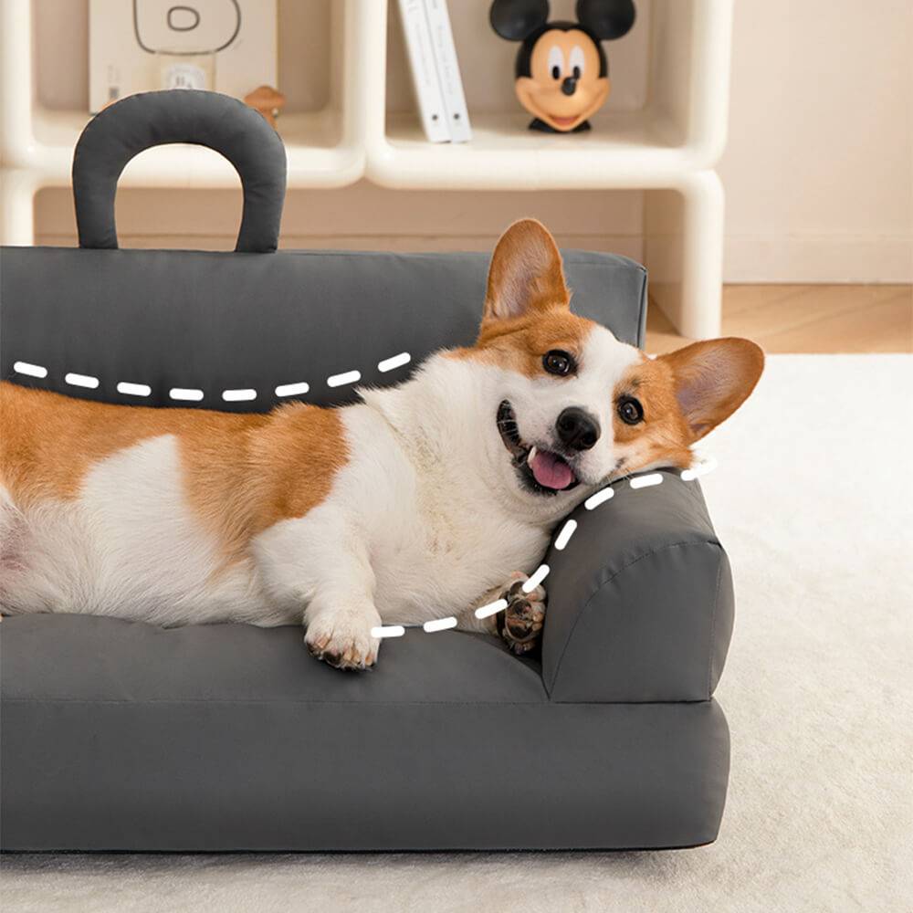 Erhöhtes Haustier-Sofa-Bett Stilvolles Wasserdicht Ergonomischer Komfort | Karnz