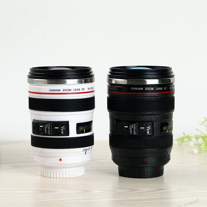Kamera Objektiv Inspiriert Isolierte Tasse Kaffeetasse | Karnz