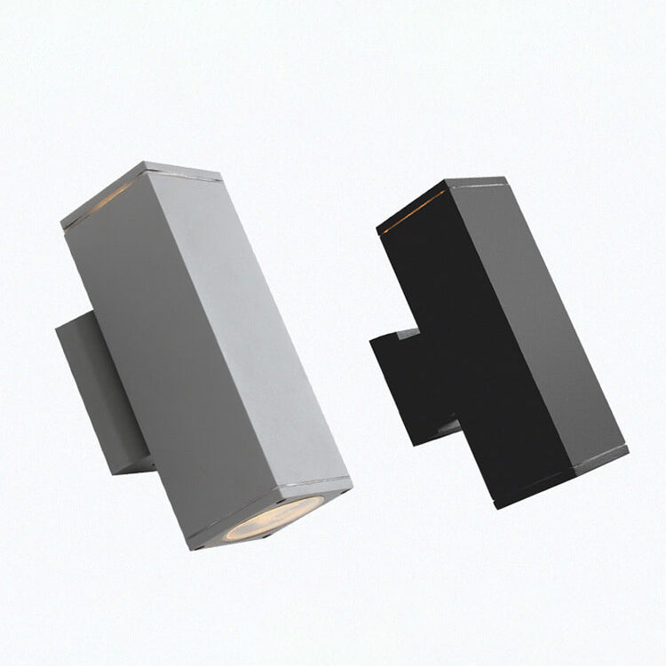 Moderner minimalistischer quadratischer Säulen-LED-leuchtender wetterfester Wandleuchten-Lampe | Karnz