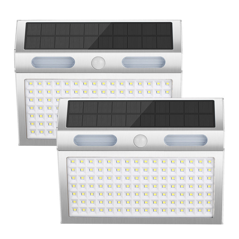 Solar-Induktion Edelstahl Trapezförmige LED Außen wasserdichte Wandleuchte | Karnz