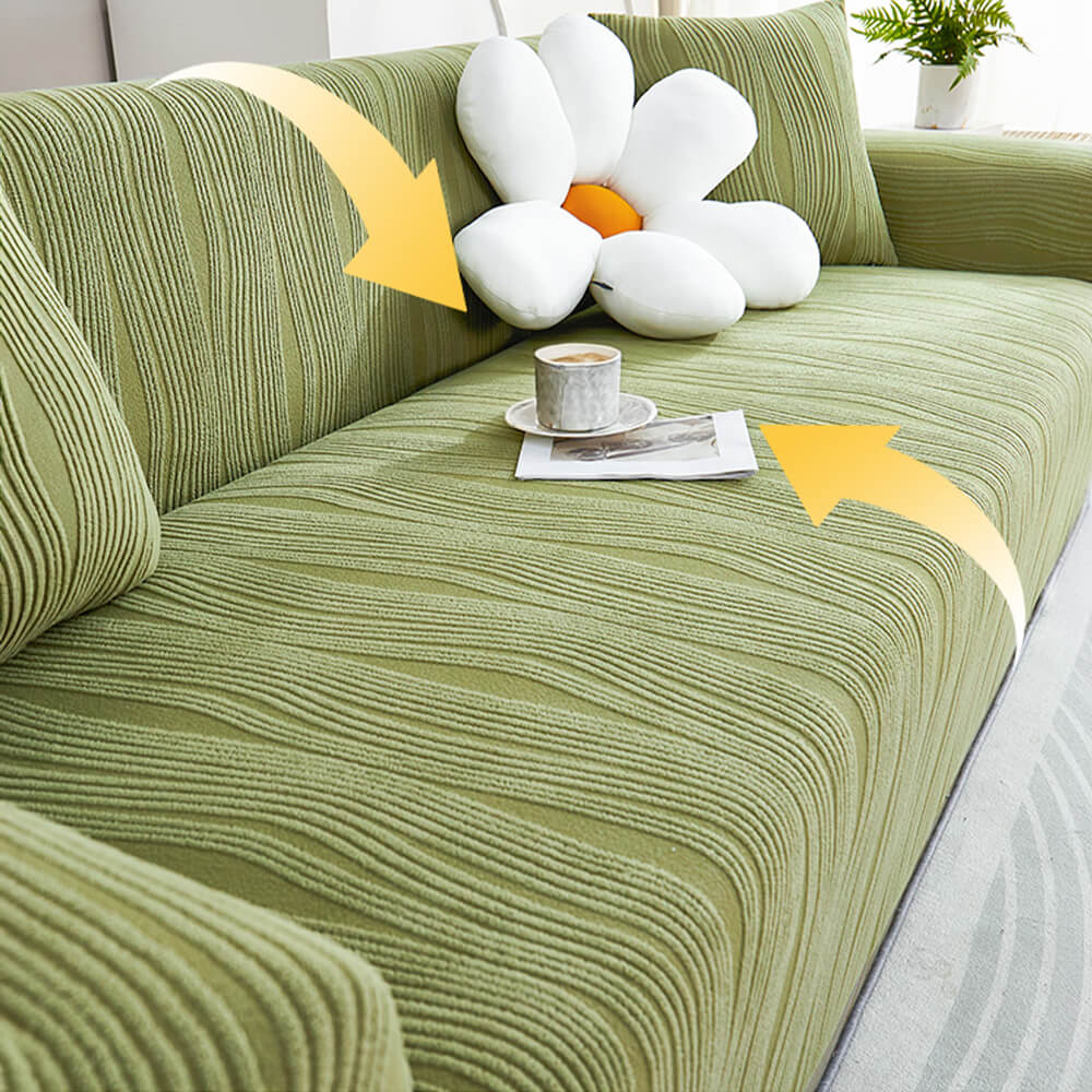 Jacquard Stretch Vollabdeckung Anti-Kratzer Couchbezug Weich Tierfreundlich | Karnz