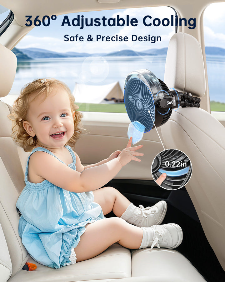 Misting Kinderwagens Fan – Tragbarer Babyfan mit Spray | Karnz