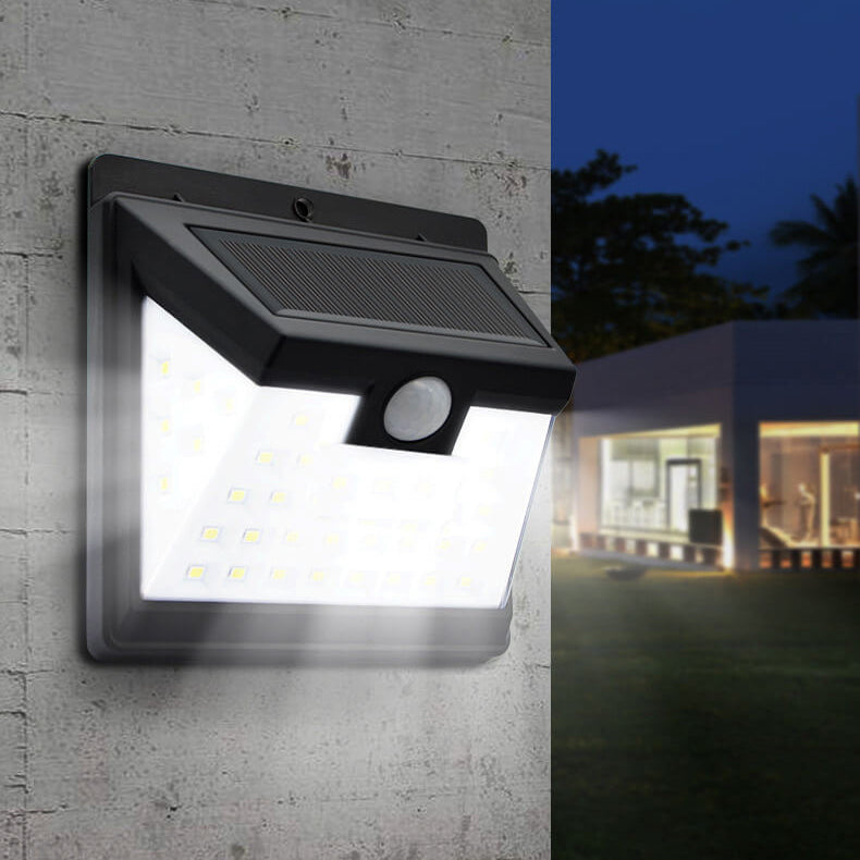 Outdoor Solar Trapez Körper Sensor Wasserdichte LED Patio Wand Sconce Lampe | Karnz