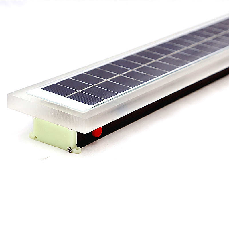 Minimalistische rechteckige LED-Wandleuchte für den Außenbereich, wasserdicht, mit Solarfunktion, für Terrasse und Garten