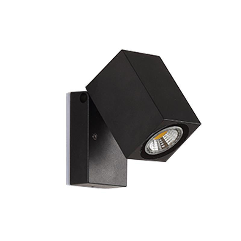 Moderne Einfachheit Wasserdichte Einstellbare Winkel Quadratische Aluminium LED Wandlampe Für Außenpatio | Karnz