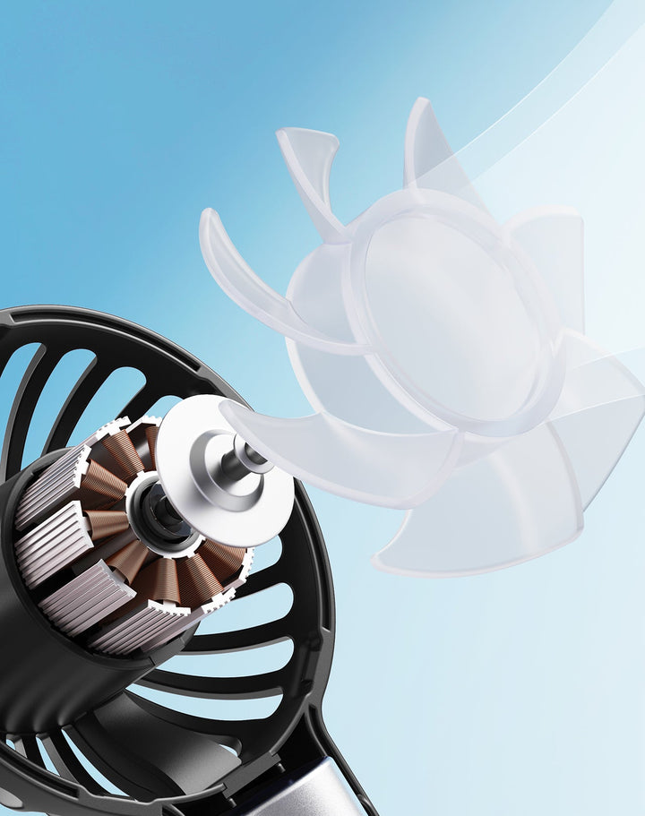 Mini tragbarer Ventilator Leistungsstarker tragbarer Ventilator Wiederaufladbar | Karnz