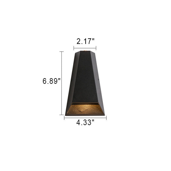 Outdoor Moderne Säulen-Geometrie LED Wasserfeste Wandleuchte Lampe | Karnz