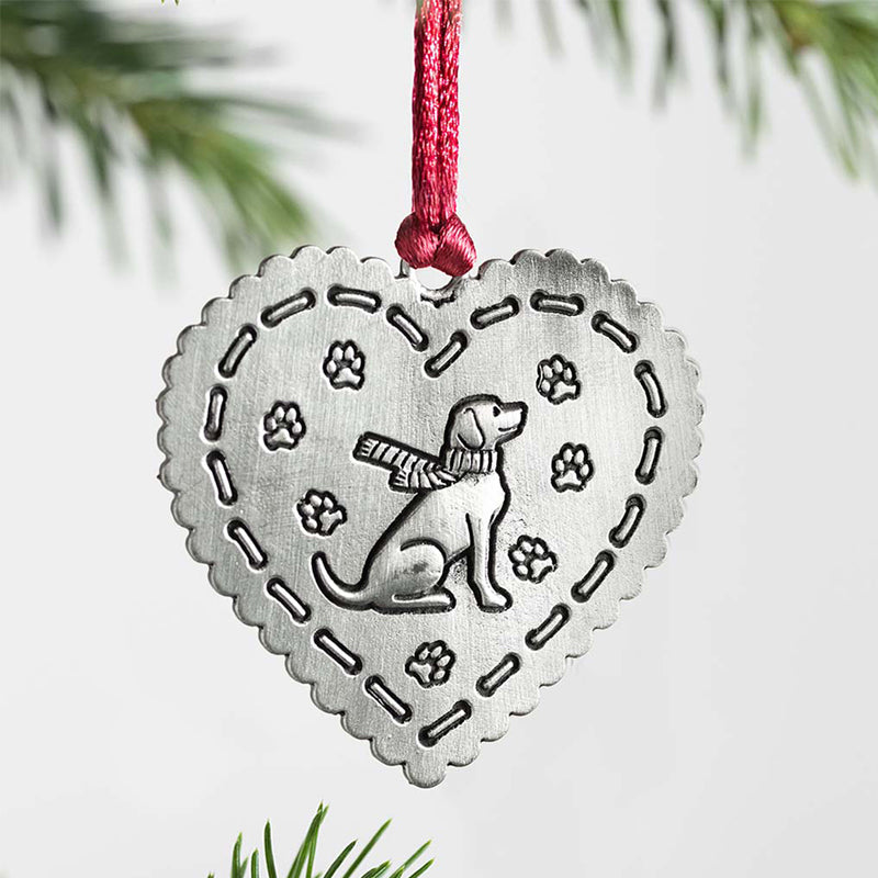 Weihnachtsdekoration aus massivem Zinn