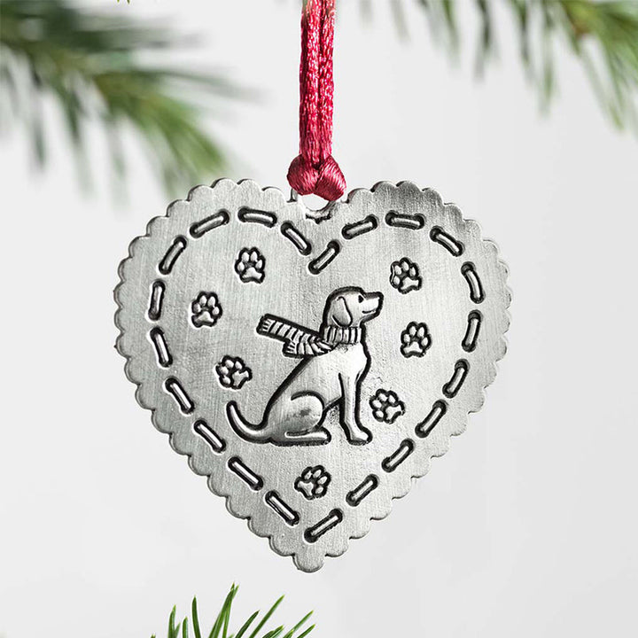 Weihnachtsdekoration aus massivem Zinn