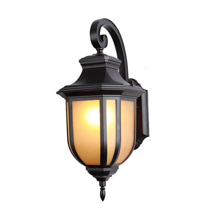 Moderner europäischer minimalistischer Aluminiumlegierung quadratischer Außen-Wandleuchten-Lampe | Karnz