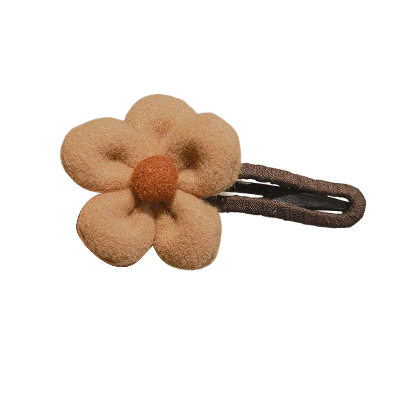 Elegante Plüschblumen-Haarspangen Karnz