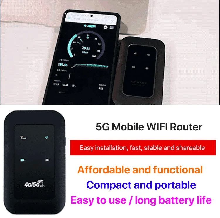 Tragbarer 5G-Mobilrouter – Schnelles und zuverlässiges Internet für unterwegs