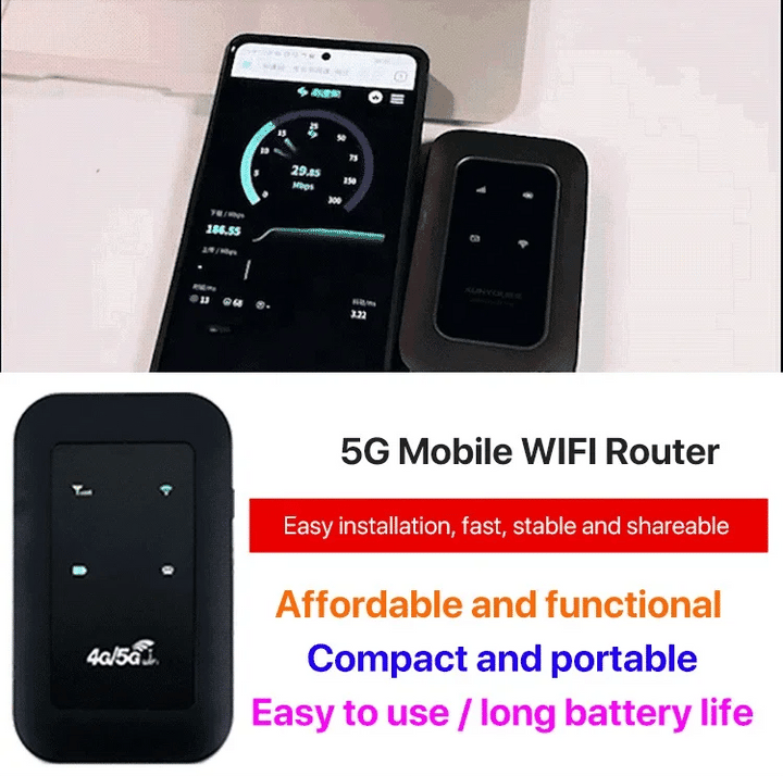 Tragbarer 5G-Mobilrouter – Schnelles und zuverlässiges Internet für unterwegs