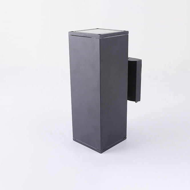 Moderner minimalistischer quadratischer Säulen-LED-leuchtender wetterfester Wandleuchten-Lampe | Karnz