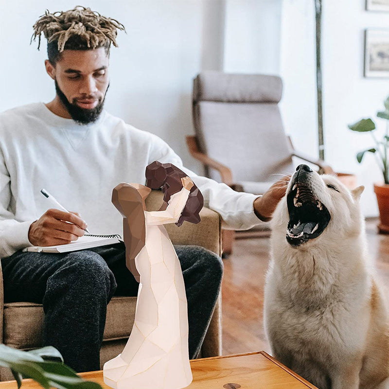 Engel der Freundschaft Hunde-Denkmalfigur
