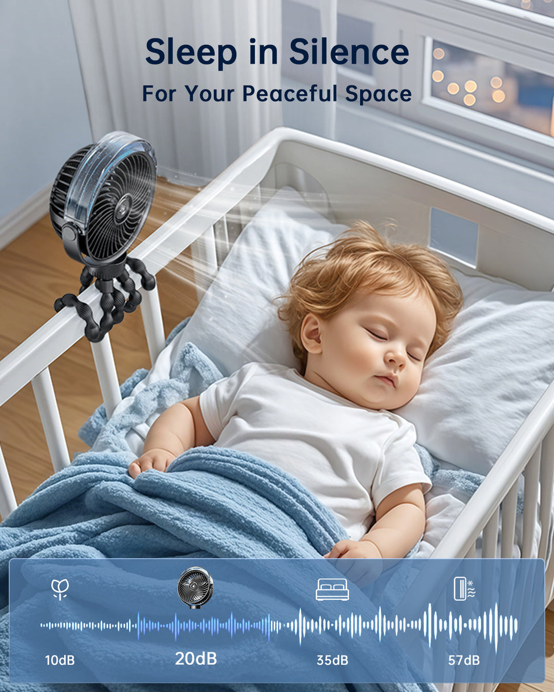 Misting Kinderwagens Fan – Tragbarer Babyfan mit Spray | Karnz
