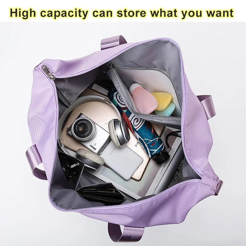 Doppellagige Reisetasche mit hoher Kapazität und Nasstrennung