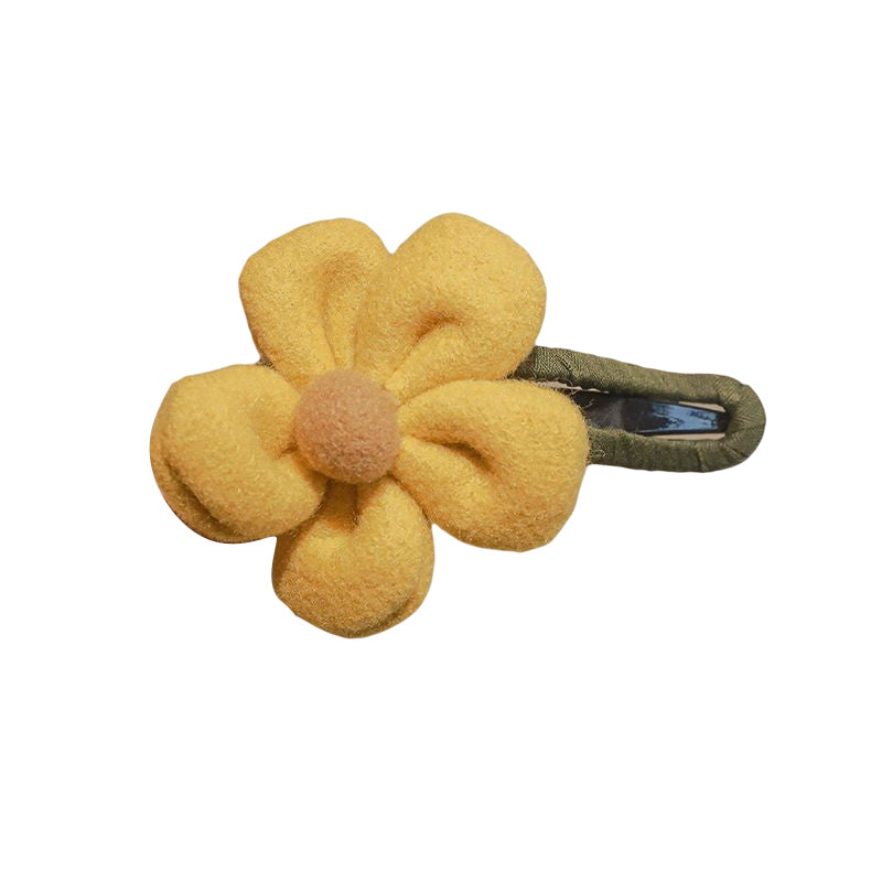 Elegante Plüschblumen-Haarspangen Karnz