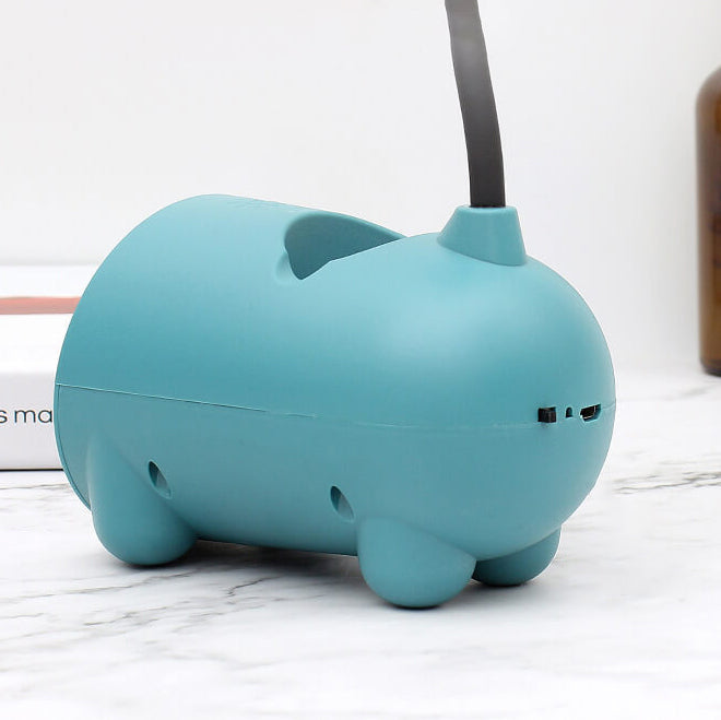 Kreative Cartoon-Hase-LED-Touch-USB-Stifthalter-Schreibtischlampe mit LED-Touch-USB-Stifthalter