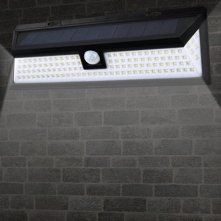 Moderne schwarze rechteckige menschliche Sensor Solar wasserdichte Außen Garten LED Wandlampe | Karnz