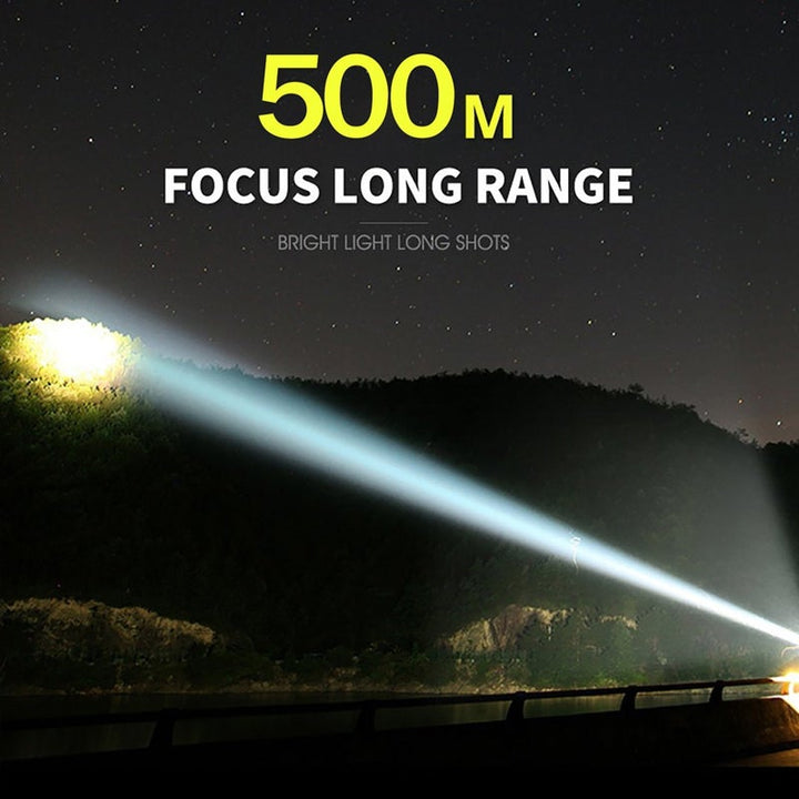 XHP50 Wasserdichte zoombare helle Taschenlampe | Karnz