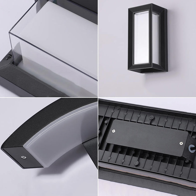 Moderne kreative Geometrie Aluminium Außen wasserdichte LED Wandleuchte Lampe | Karnz