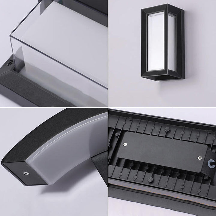 Moderne kreative Geometrie Aluminium Außen wasserdichte LED Wandleuchte Lampe | Karnz
