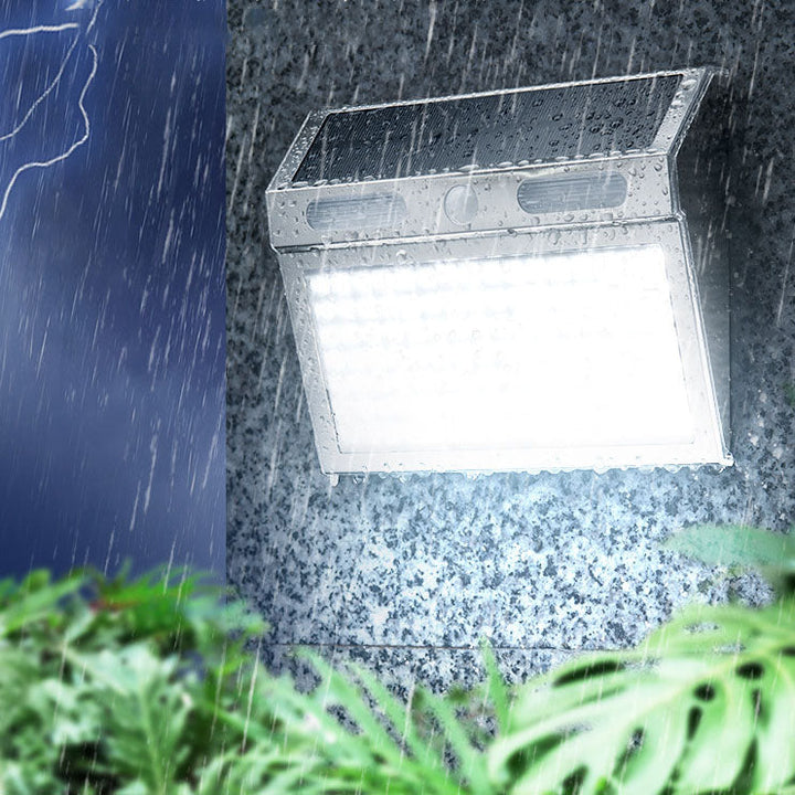 Solar-Induktion Edelstahl Trapezförmige LED Außen wasserdichte Wandleuchte | Karnz