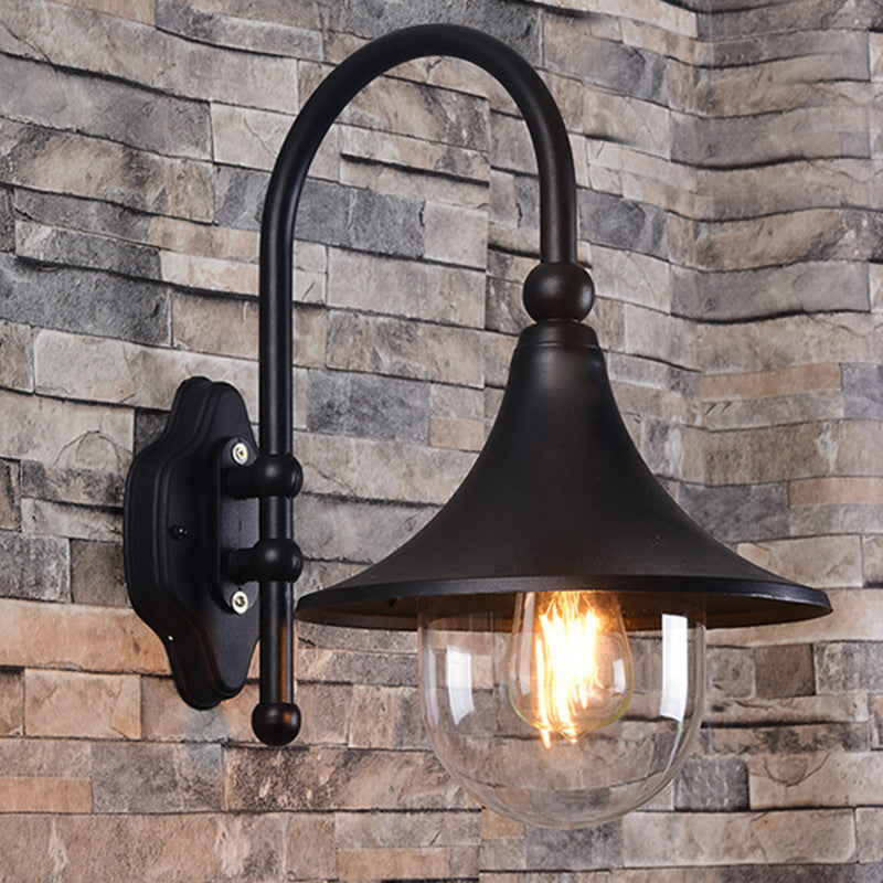 Retro Minimalist Trompet Wasserfest 1-Lampe Wand Leuchte | Karnz