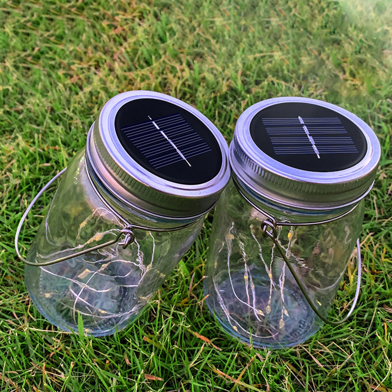 Moderne Art Deco Wasserdichte Solar Glas Edelstahl Kupferdraht Stern LED Lichterkette Außenbeleuchtung Für Garten | Karnz