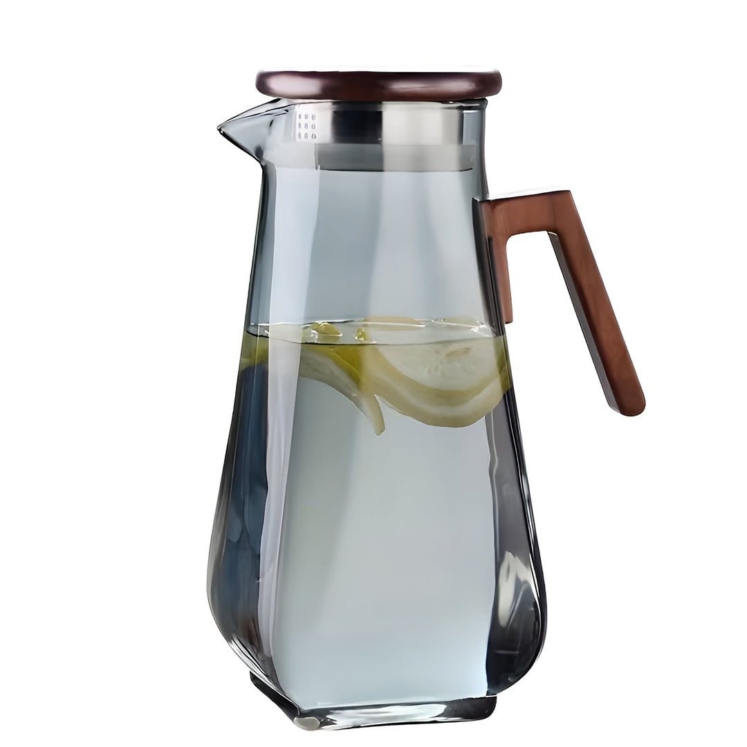 Glaskrug mit großem Fassungsvermögen – hitzebeständig und langlebig | Perfekt für Wasser und Saft | Karnz