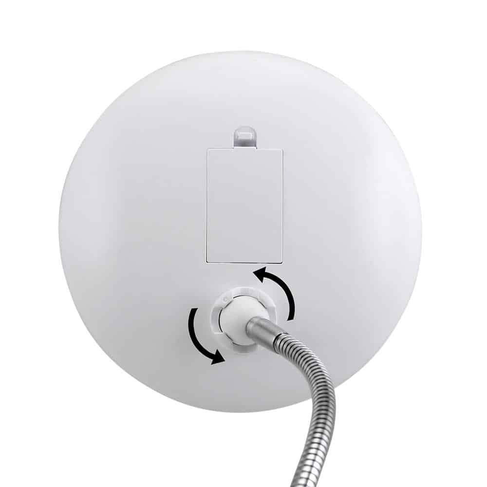 Schminkspiegel mit LED &amp; Vergrößerung - mit Saugnapf und flexiblem Arm | Karnz