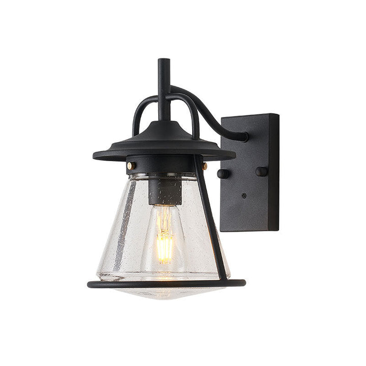 Wasserdichte Glasscone-Schirm 1-Licht Außenwandlampe | Karnz