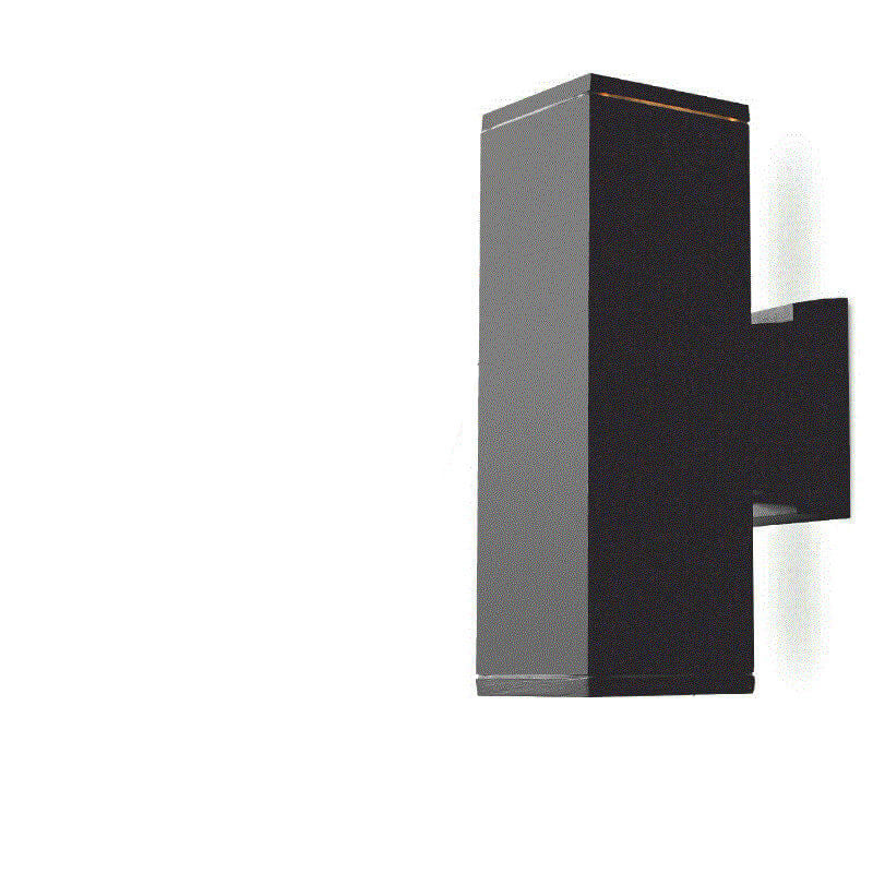 Moderner minimalistischer quadratischer Säulen-LED-leuchtender wetterfester Wandleuchten-Lampe | Karnz