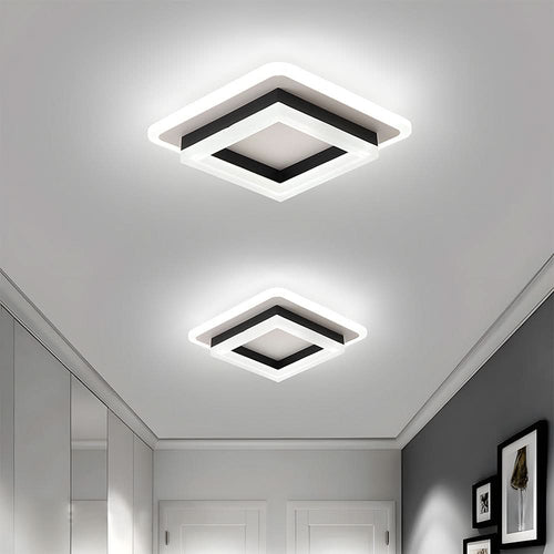 Quadratische LED-Deckenleuchte für moderne Innenräume