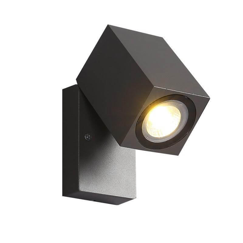 Modernes Outdoor-Wasserdichtes Quadrat-Spotlight Einstellbarer Winkel LED Garten Wand Sconce Lampe | Karnz