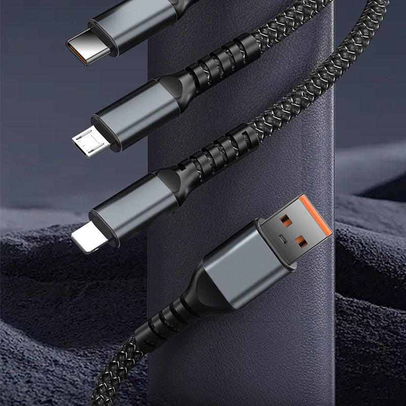 Superschnelles Lade-3-in-1-Datenkabel
