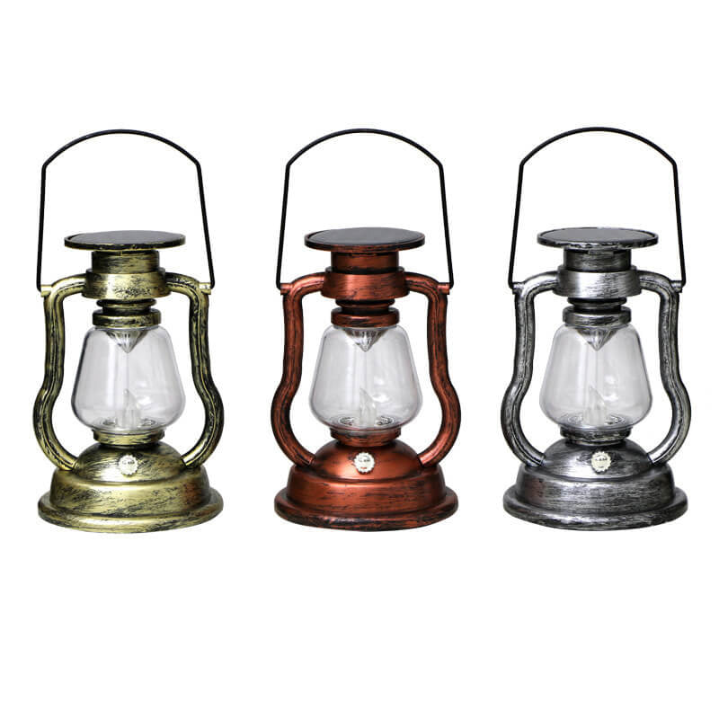 Solar-Retro-Petroleumlampe, Pferdelampe, LED-Außenbeleuchtung für Garten und Terrasse, tragbare Flammenkerzenlampe