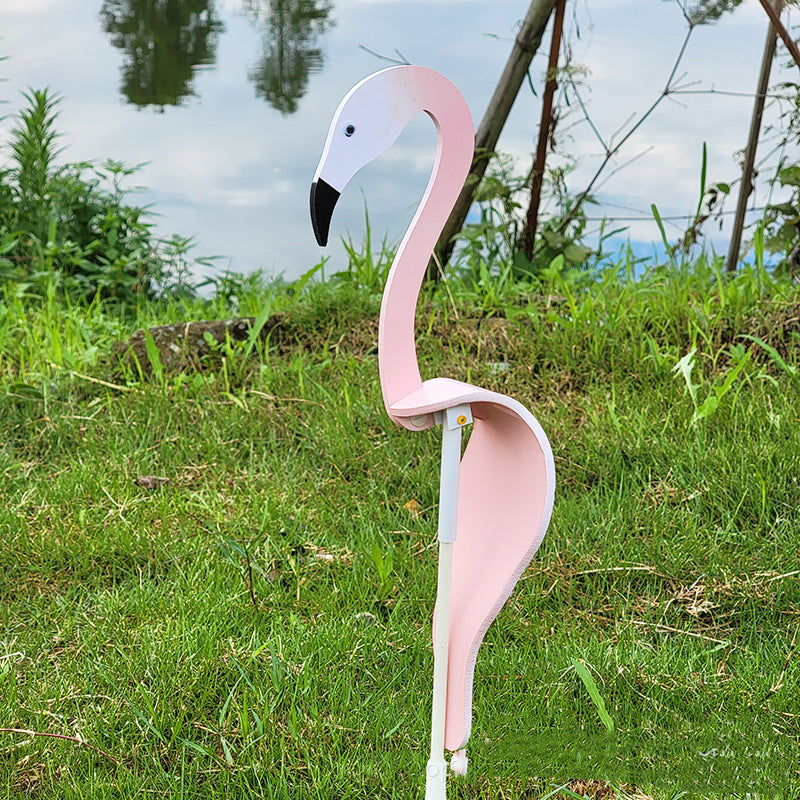 Wirbelnde Flamingo-Gartendekoration