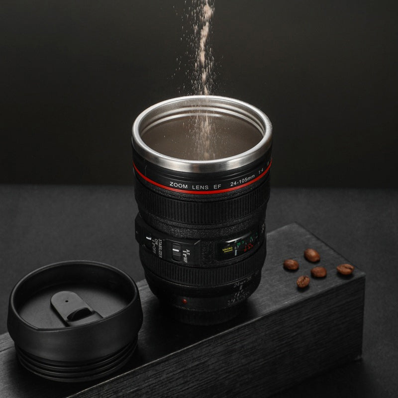 Kamera Objektiv Inspiriert Isolierte Tasse Kaffeetasse | Karnz