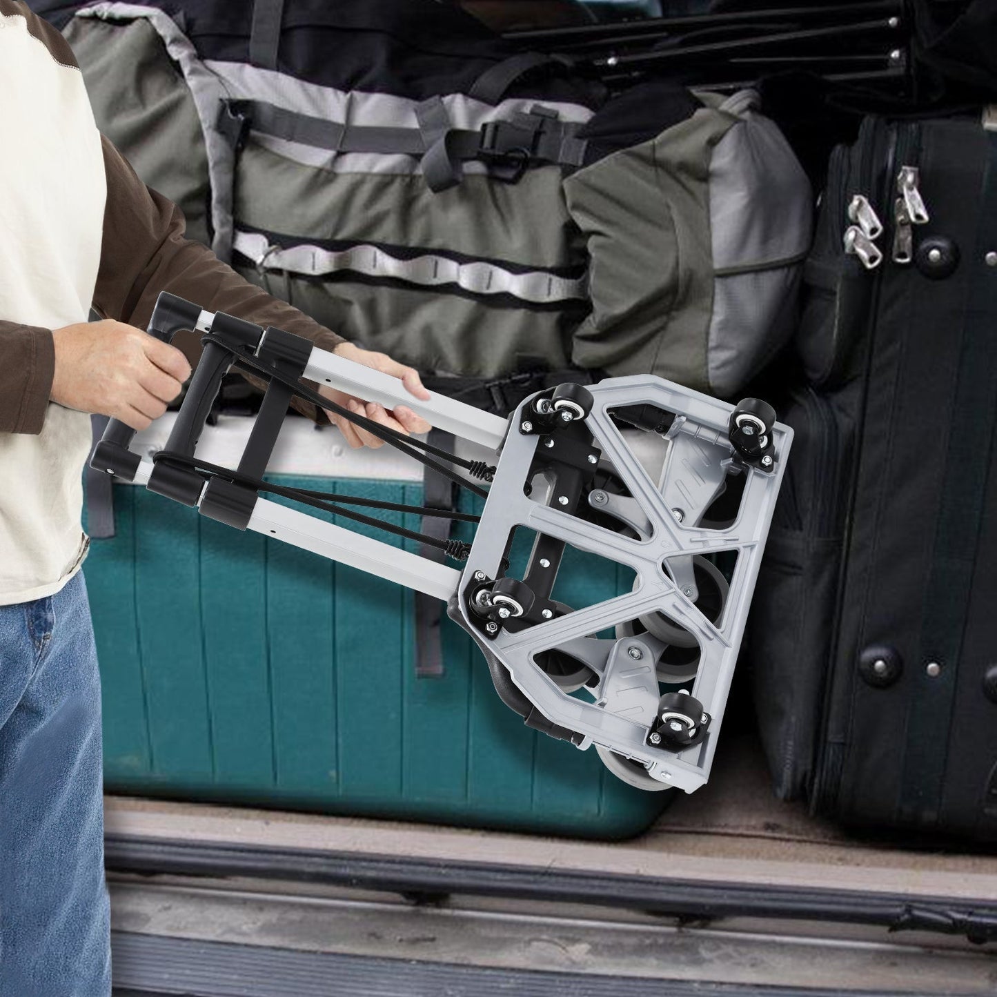 Treppensteiger Sackkarre Klappbar Treppenhandwagen bis 75kg | Karnz