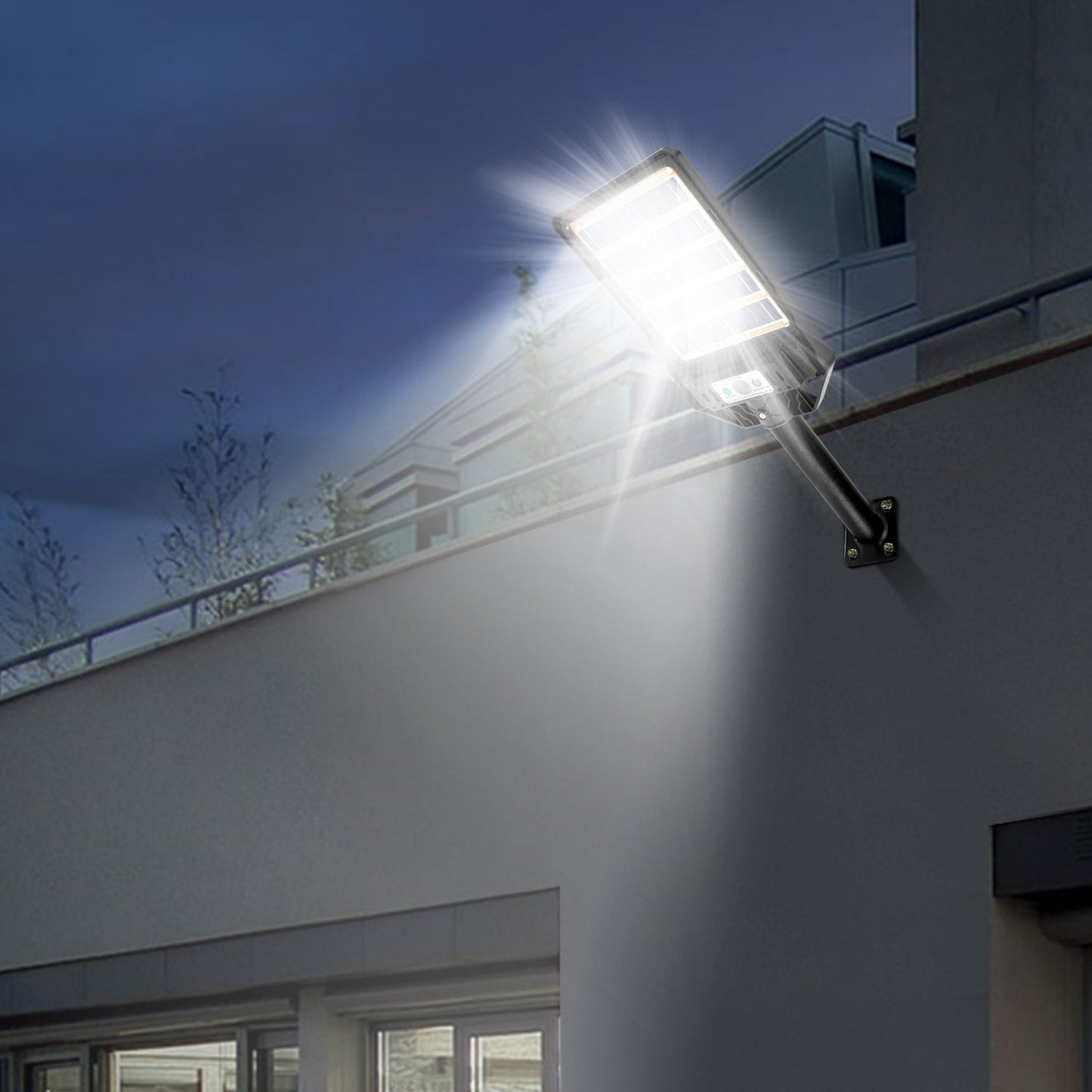 Solarlampe Straßenlaterne mit Bewegungssensor 300W/400W | Karnz