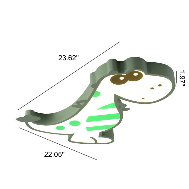 DinoBright LED-Deckenleuchte | Kreatives Dinosaurier-Design | Kinderzimmerlampe | Warmweißes Licht | Dimmbar
