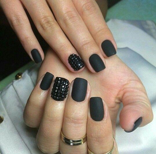 Mitternachtsmatte schwarze Nagellack | Karnz