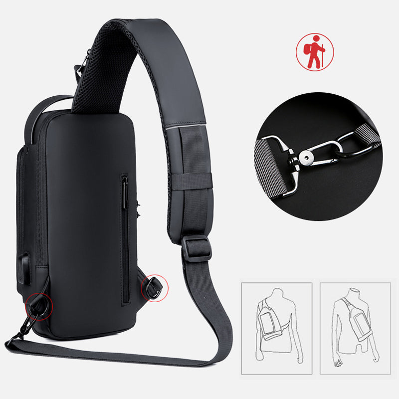 Lässige Multifunktionale Diebstahlsichere Brusttasche für Herren | Karnz