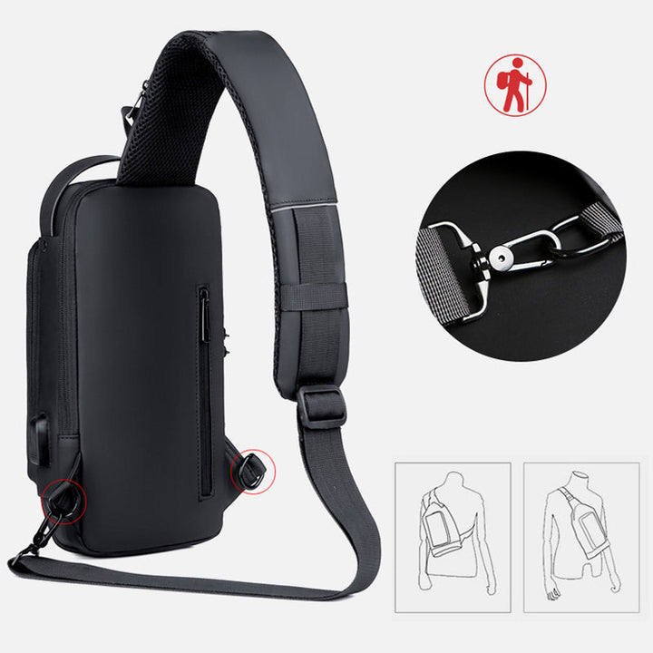 Lässige Multifunktionale Diebstahlsichere Brusttasche für Herren | Karnz