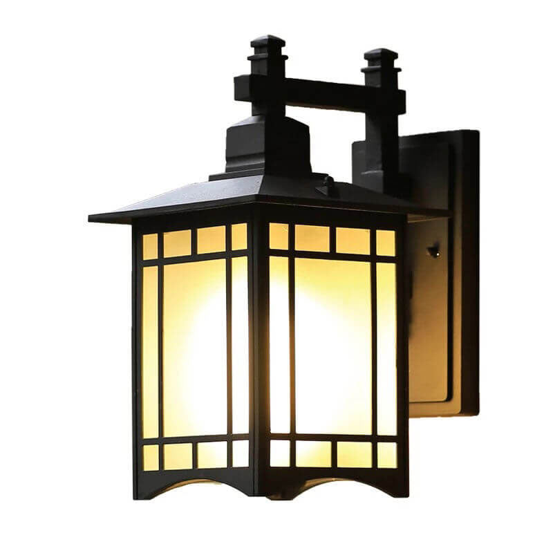 Moderner wasserdichter Solar-Aluminium-Chinesischer Pavillon Form 1-Licht-Wand sconces Lampe | Karnz