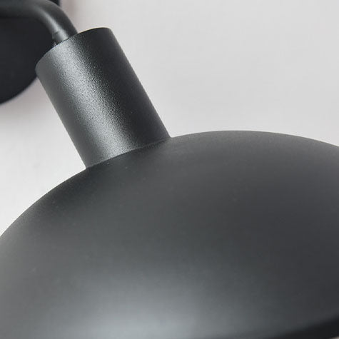 Moderne Minimalistische Wasserdichte Runde Eisen 1-Lampe Wand Sconce Lampe Für Außenpatio | Karnz