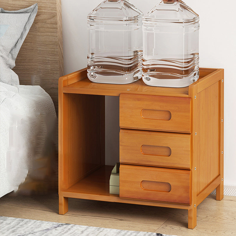 Sandsberg | BambooLux Nachttisch | Minimalistisches Bambus-Design | 1-2 Schubladen | Nachhaltig & Funktional für das Schlafzimmer